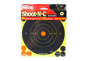 Birchwood Casey 6" Round Bullseye Shoot-N-C targets, 60-per pack.